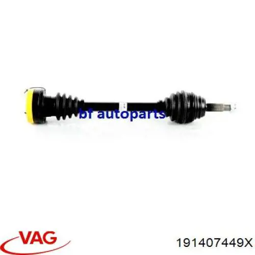 Semieje delantero izquierdo VAG 191407449X precio, desde 67,20 EUR