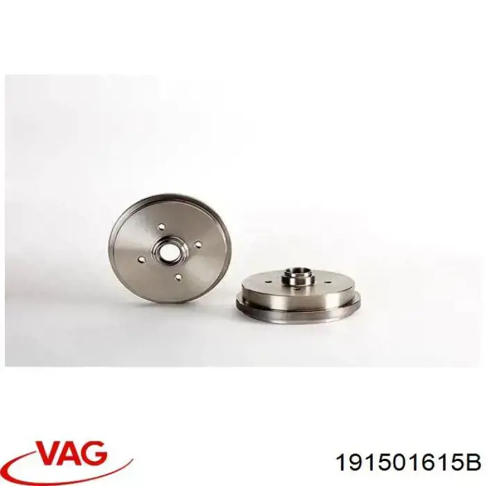 Tambor de freno trasero VAG 191501615B