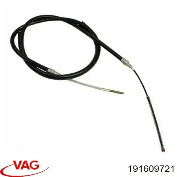 191609721 VAG cable de freno de mano trasero derecho/izquierdo