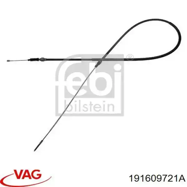 191609721A VAG cable de freno de mano trasero derecho/izquierdo