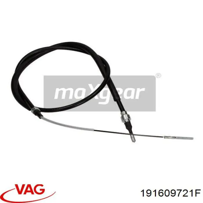 191609721F VAG Cable de freno de mano trasero derecho/izquierdo