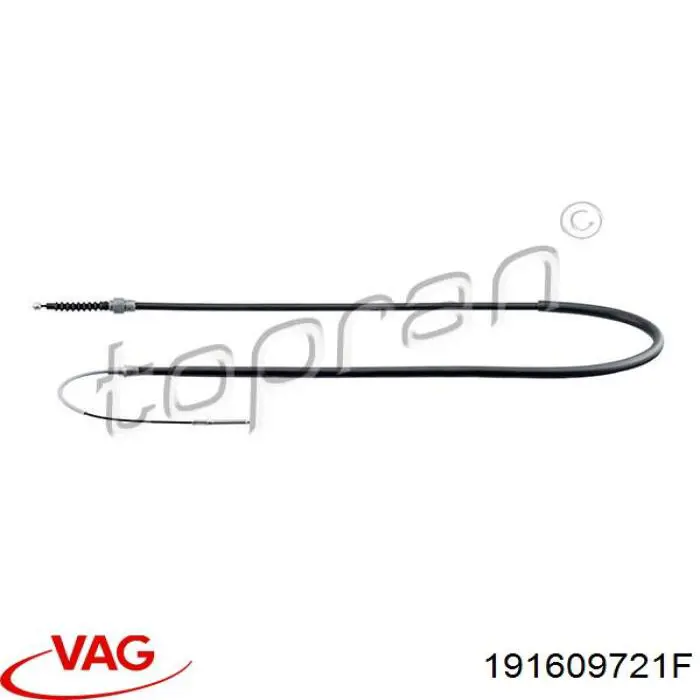 Comprar 191609721F VAG Cable de freno de mano trasero derecho/izquierdo