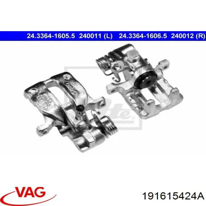 Pinza de freno trasero derecho para Volkswagen Golf (19E)