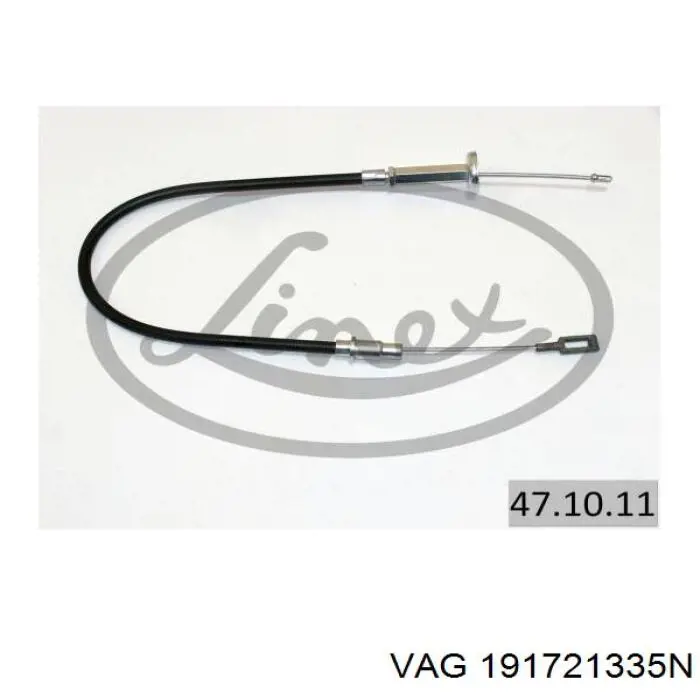 191721335n VAG cable de embrague