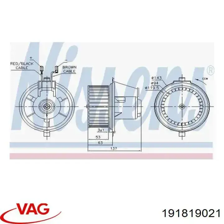 Comprar 191819021 VAG Motor de calefacción