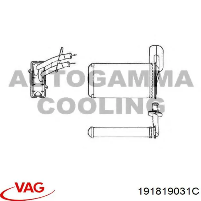 191819031c VAG radiador de calefacción