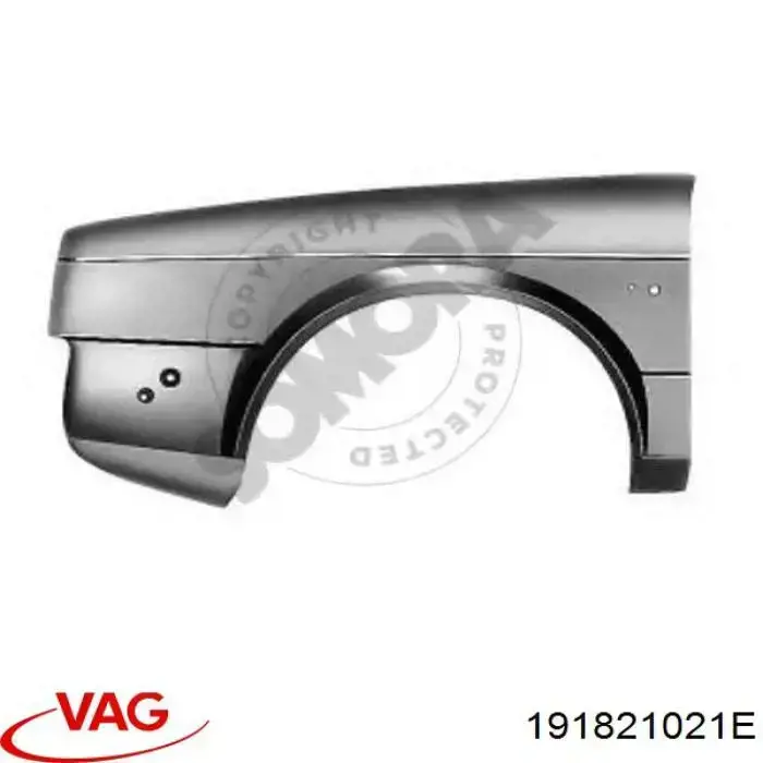 Aleta delantera izquierda VAG 191821021E precio, desde 72,51 EUR