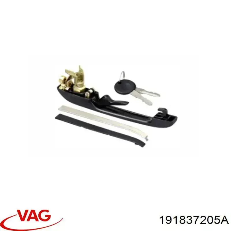 Manija exterior izquierda de puerta delantera VAG 191837205A precio, desde 9,38 EUR