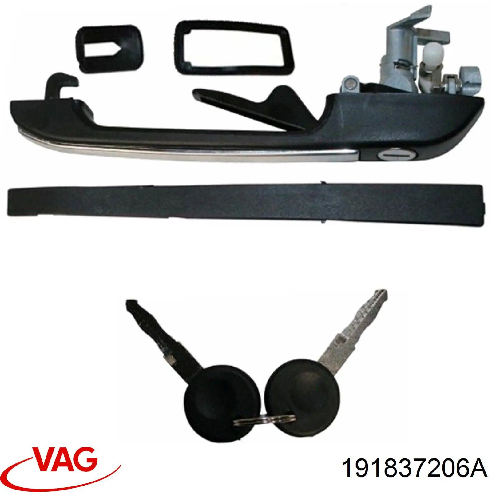 191837206A VAG Manija exterior derecha de puerta delantera