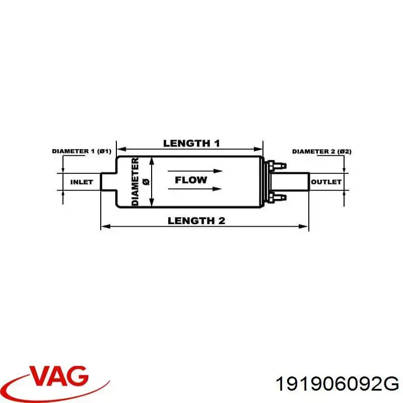 Módulo de alimentación de combustible VAG 191906092G