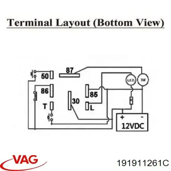 Comprar 191911261C VAG Caja precalentamiento bujias
