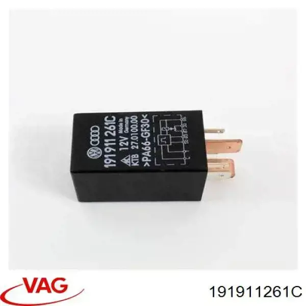 Relé de bujía de precalentamiento VAG 191911261C precio, desde 14,26 EUR