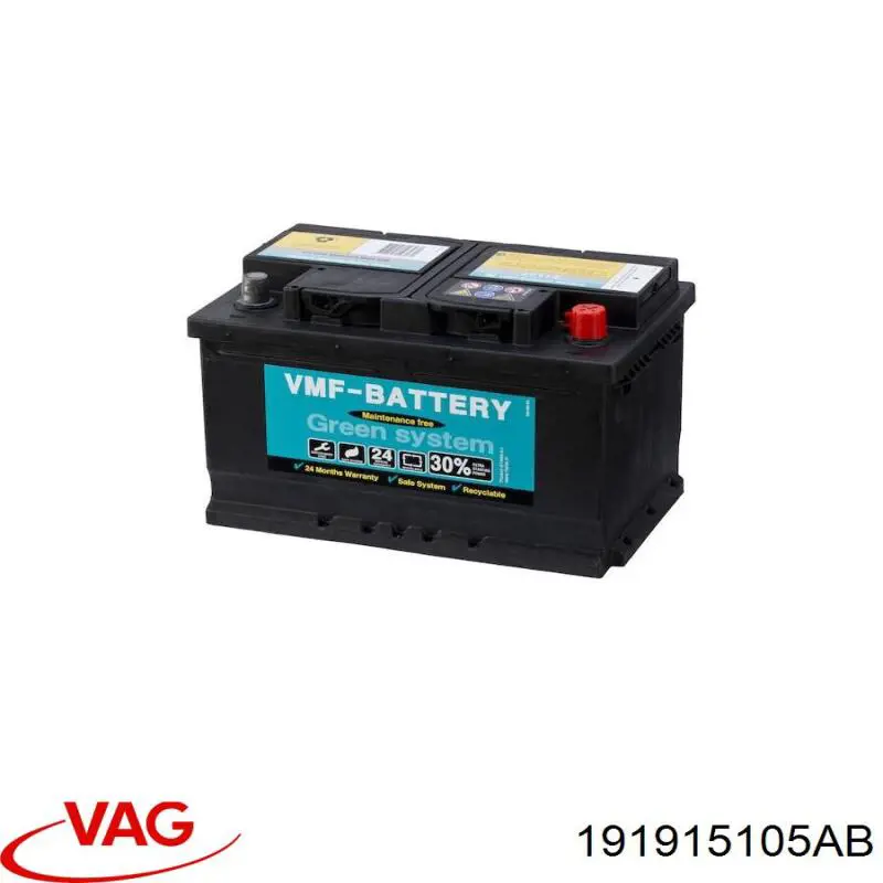 Comprar 191915105AB VAG Batería de coche