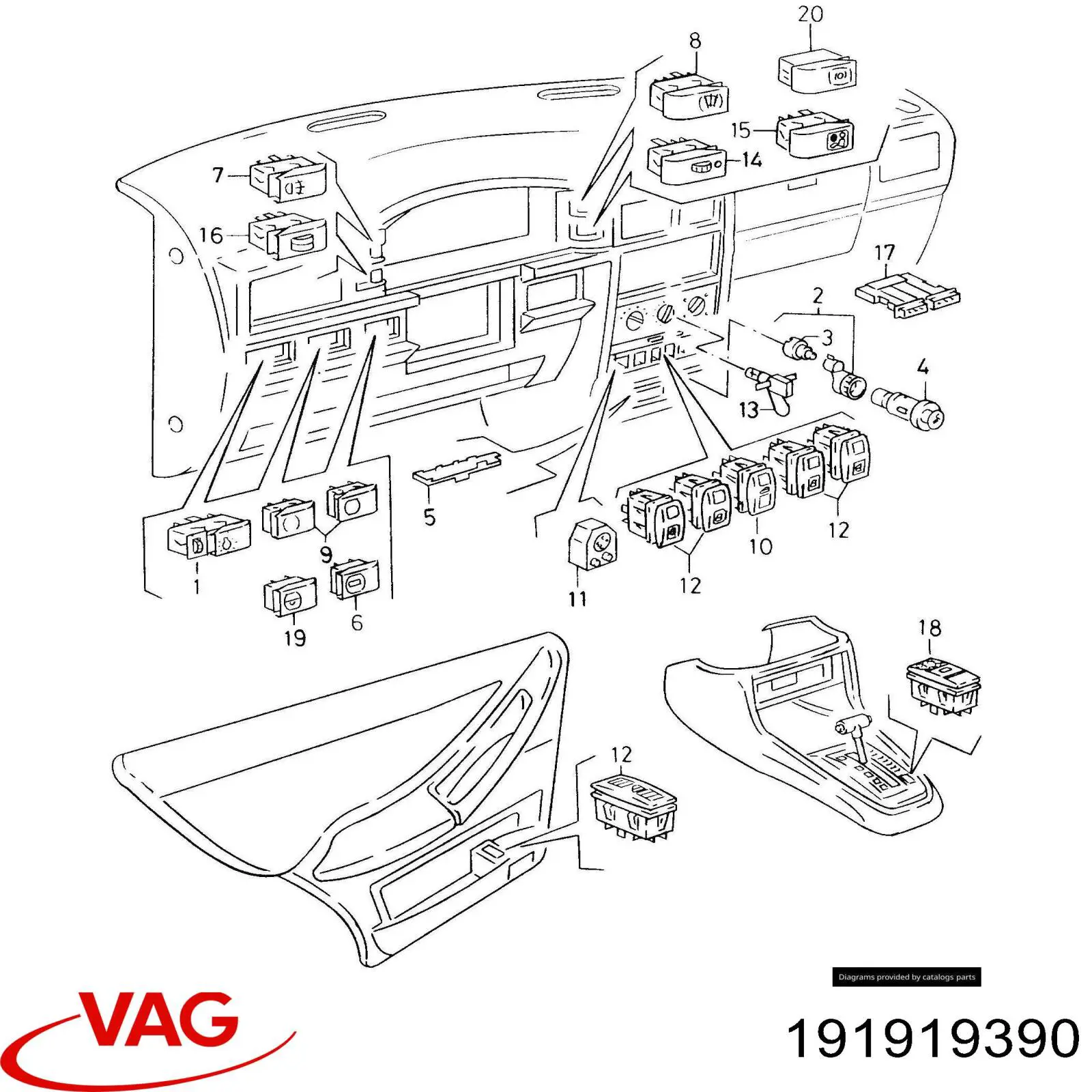  VAG 191919390 precio, desde 14,80 EUR