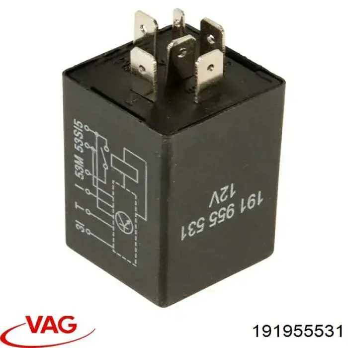Relé de intermitencia del limpiaparabrisas Volkswagen Passat 3A5, 351, 315