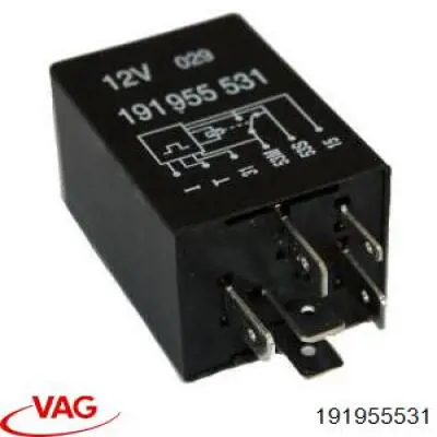 Relé de intermitencia del limpiaparabrisas Volkswagen Passat 3A5, 351, 315