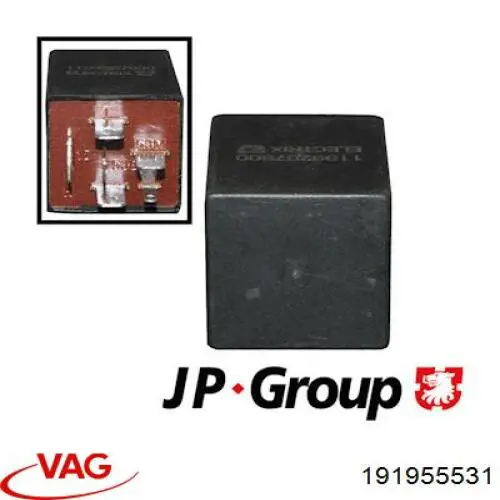 Relé de intermitencia del limpiaparabrisas Volkswagen Passat 3A5, 351, 315