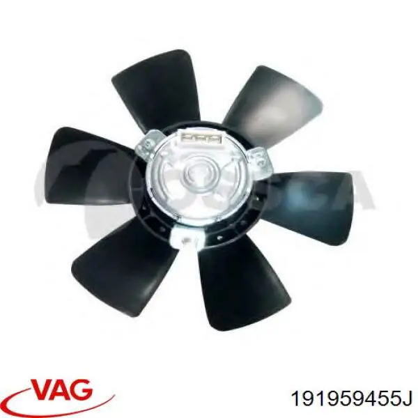 191959455J VAG ventilador (rodete +motor refrigeración del motor con electromotor derecho)
