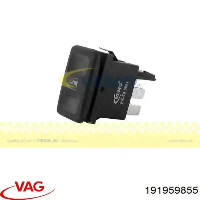 Comprar 191959855 VAG Botón de encendido del motor del elevalunas de la consola central