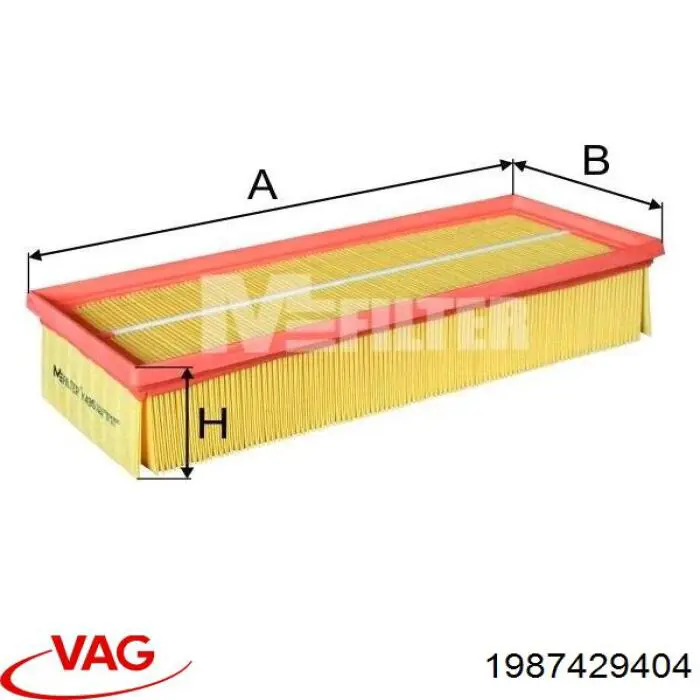 Filtro de aire Volkswagen Golf 5 1K1