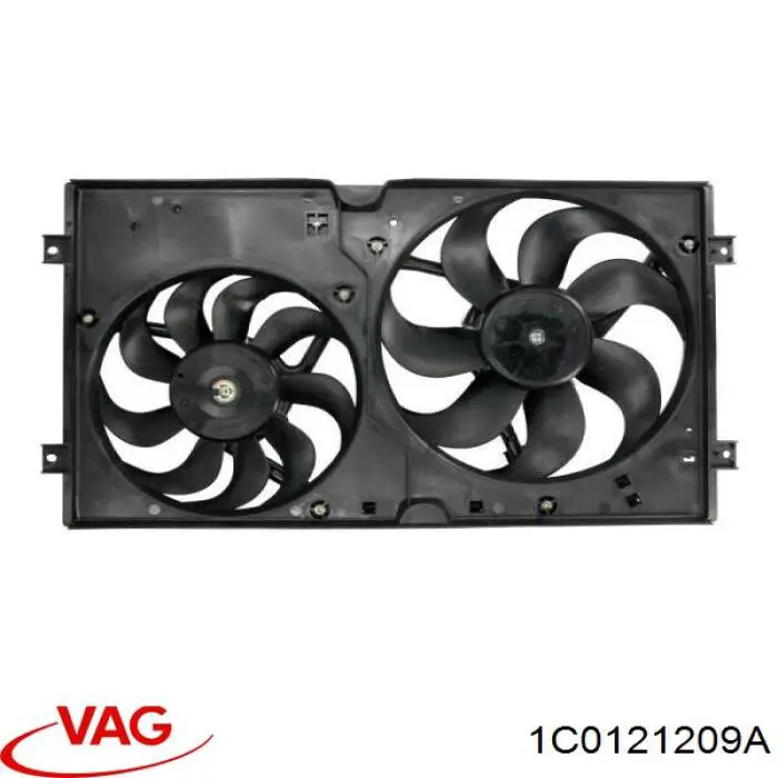 1C0121209A VAG soporte del motor del ventilador de refrigeración, difusor