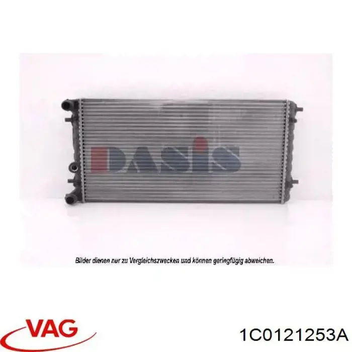 1C0121253A VAG radiador