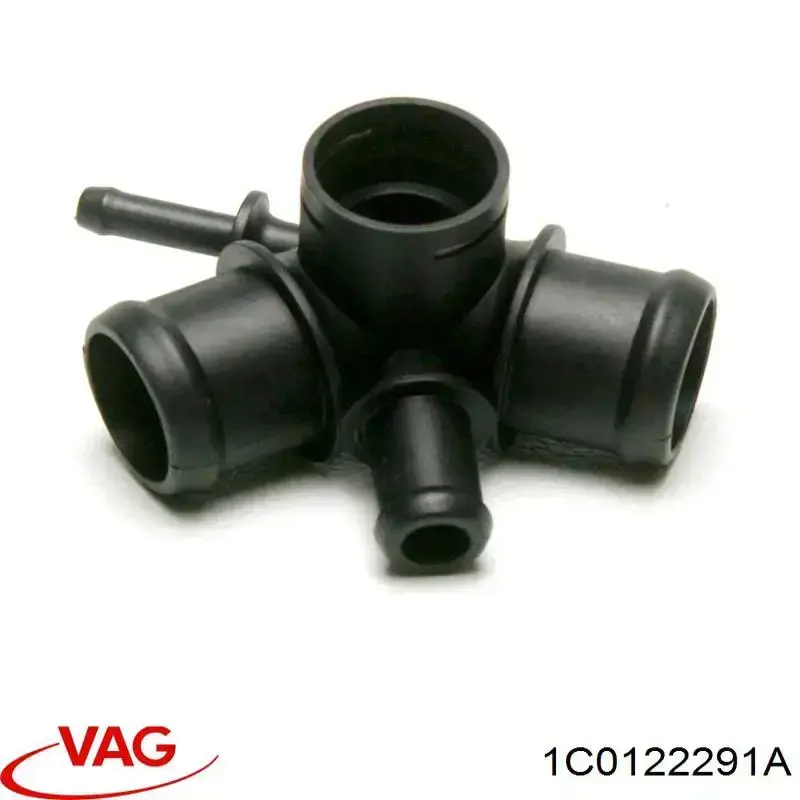 1C0122291A VAG brida del sistema de refrigeración (triple)