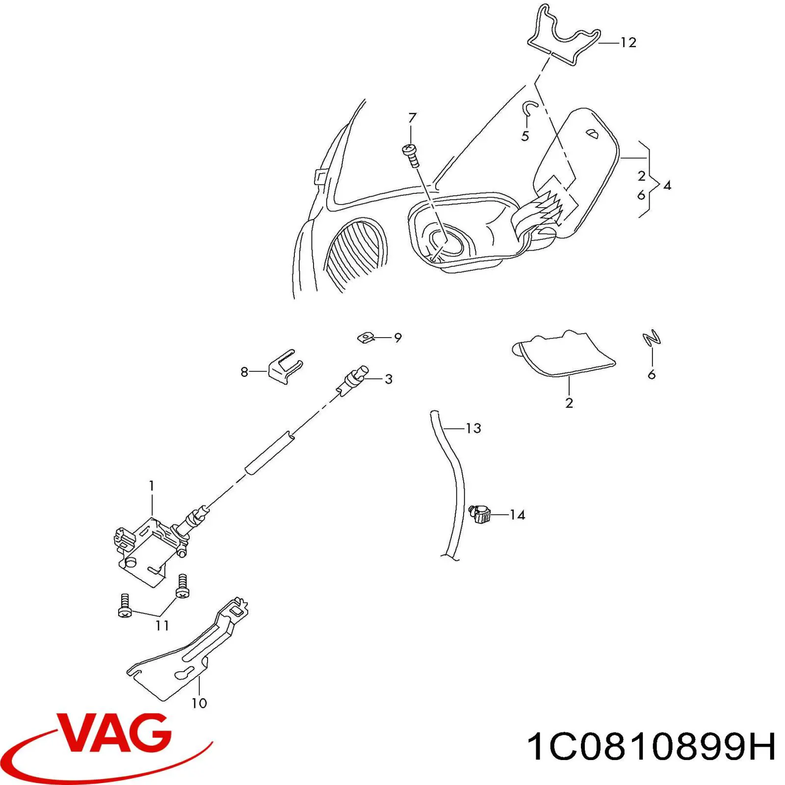 Comprar 1C0810899E VAG 