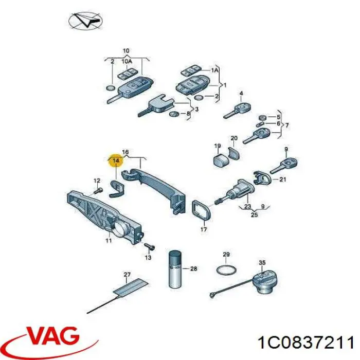  1C0837211A VAG