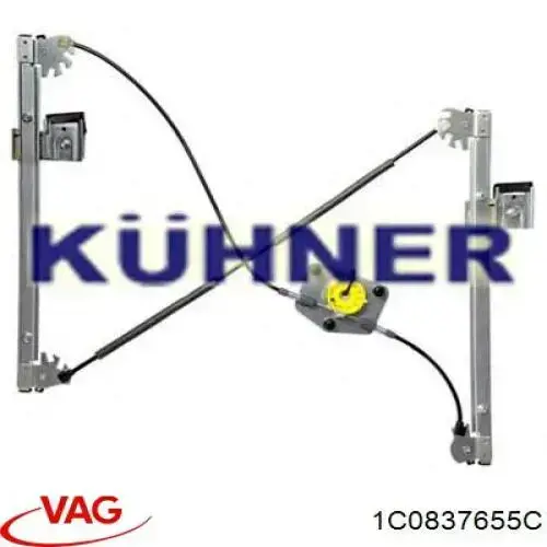 Mecanismo elevalunas delantero izquierdo VAG 1C0837655C precio, desde 42,54 EUR