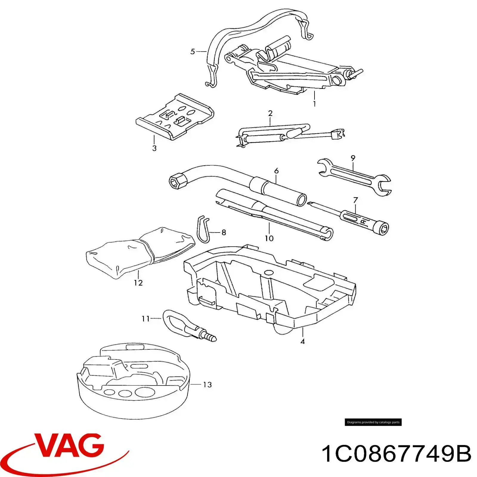  VAG 1C0867749B precio, desde 17,06 EUR