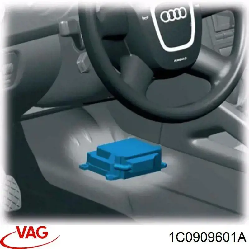 1C0909601A VAG procesador del modulo de control de airbag