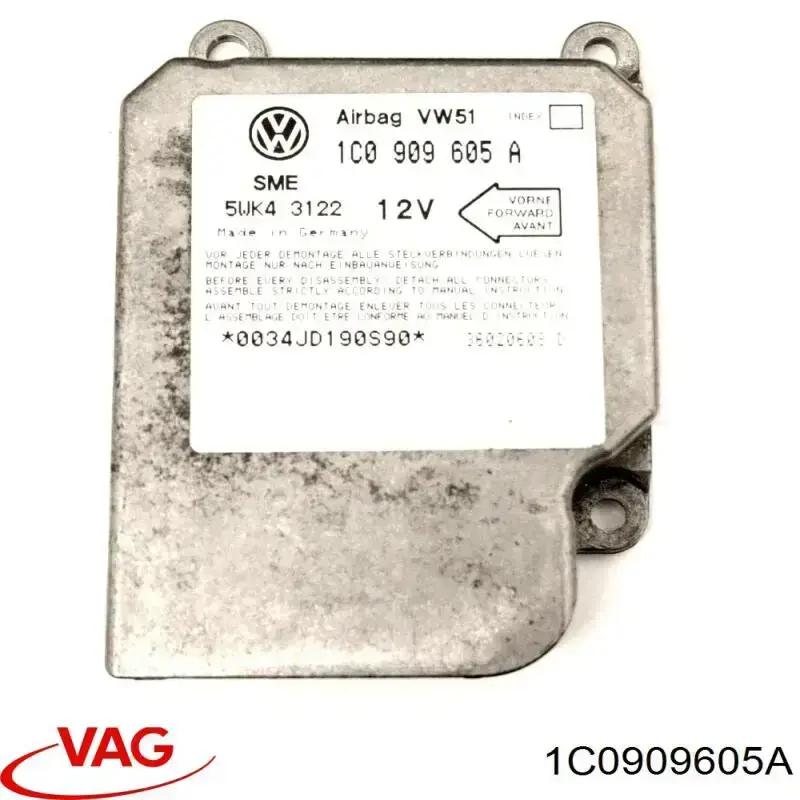 Comprar 1C0909605A VAG Módulo de control de airbag