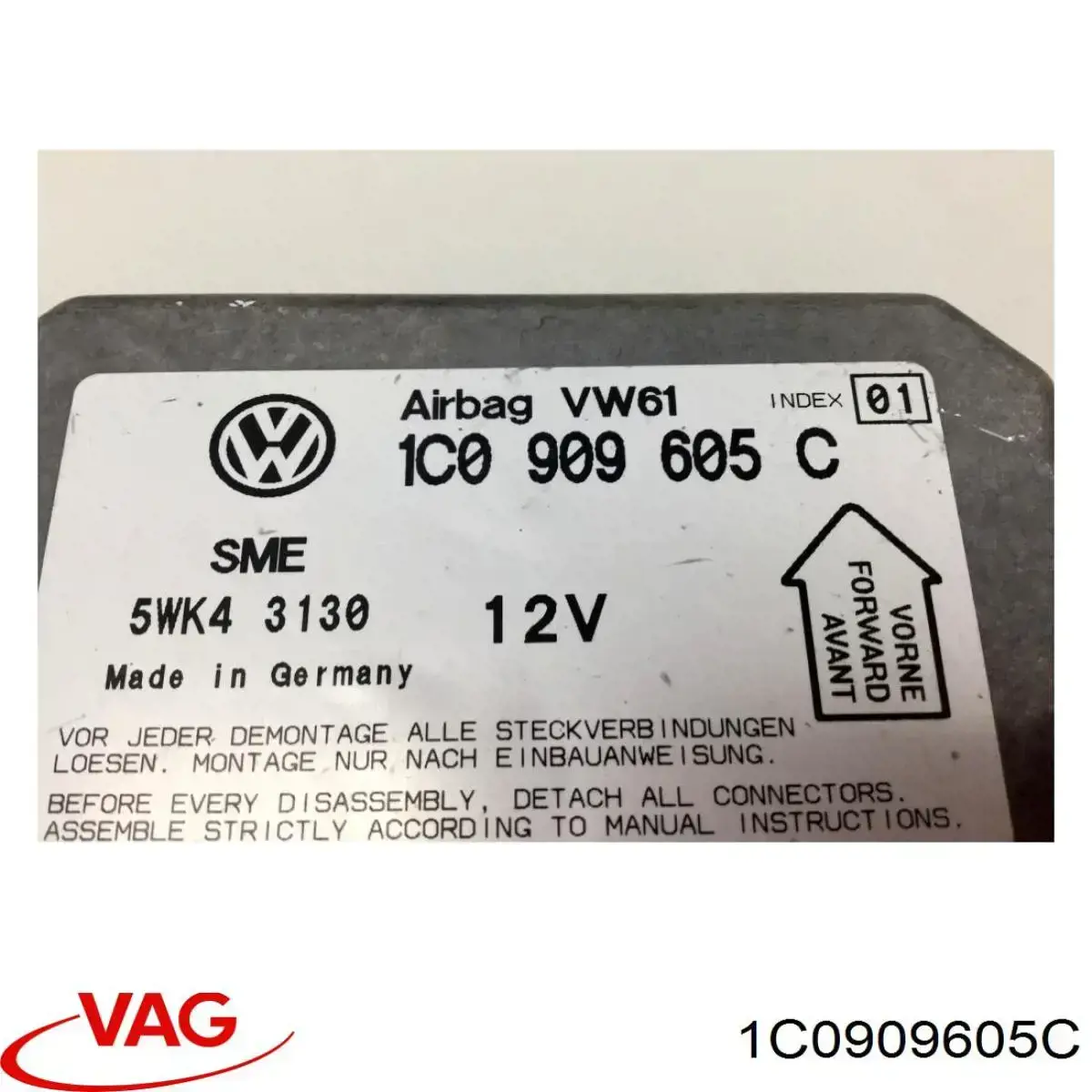 Módulo de control de airbag VAG 1C0909605C