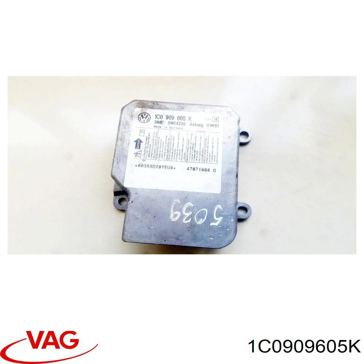 Módulo de control de airbag VAG 1C0909605K precio, desde 53,72 EUR