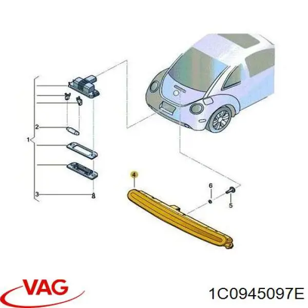 Comprar 5803929 VAN Wezel Luz de freno trasera adicional 