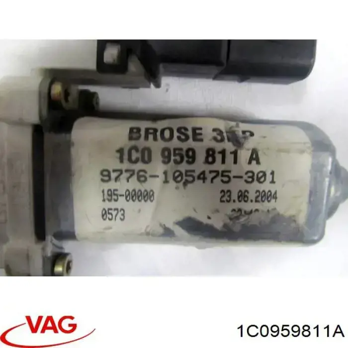 Motor del elevalunas de la puerta trasera izquierda VAG 1C0959811A
