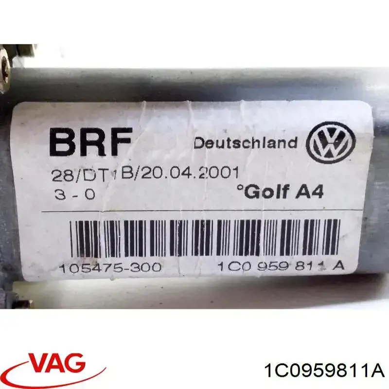 1C0959811A VAG Motor del elevalunas de la puerta trasera izquierda