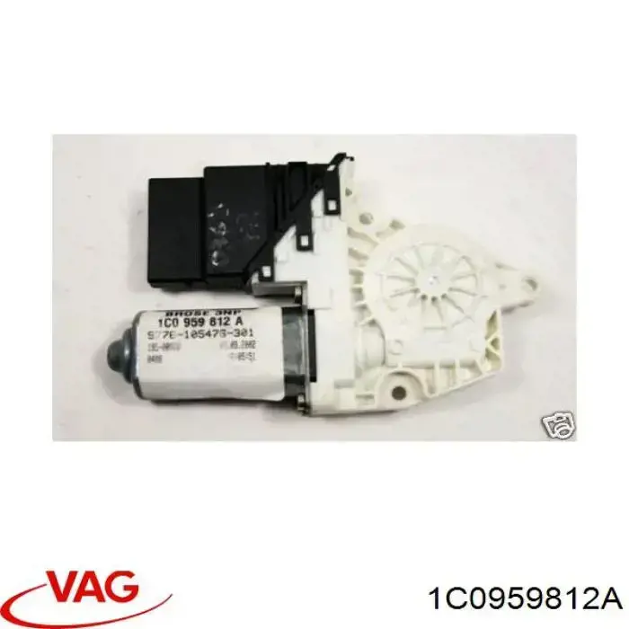 1C0959812A VAG motor eléctrico, elevalunas, puerta trasera derecha