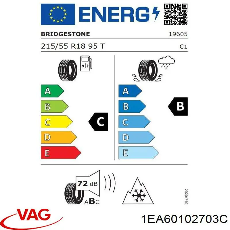 1EA60102703C VAG Llantas (Estampado)
