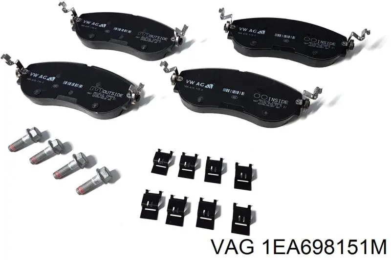 Pastillas freno delanteras VAG 1EA698151M precio, desde 79,22 EUR