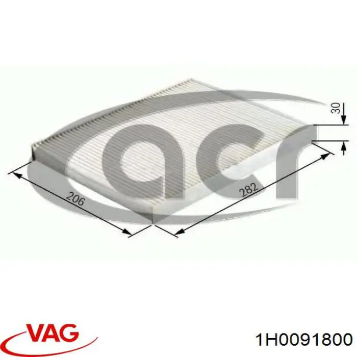 1H0091800 VAG Filtro antipolen