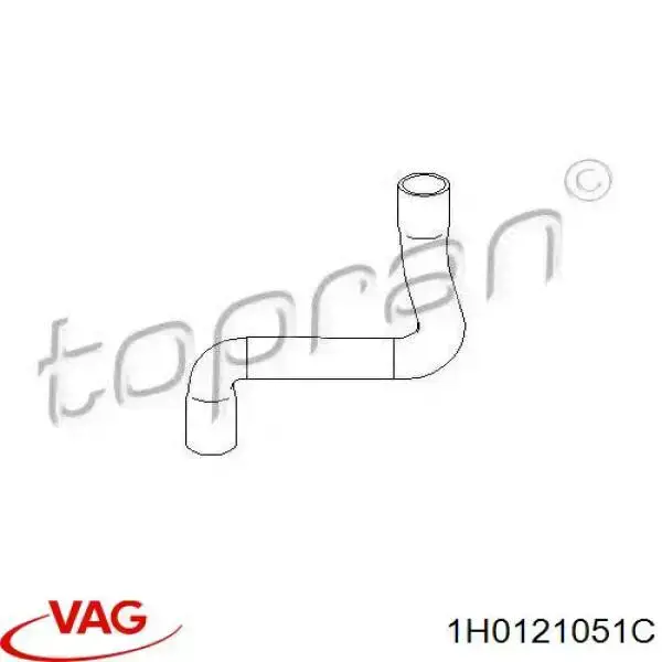 Manguera inferior del radiador VAG 1H0121051C