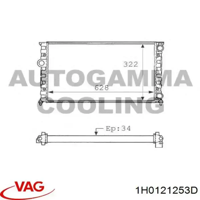 Água radiador VAG 1H0121253D precio, desde 44,04 EUR