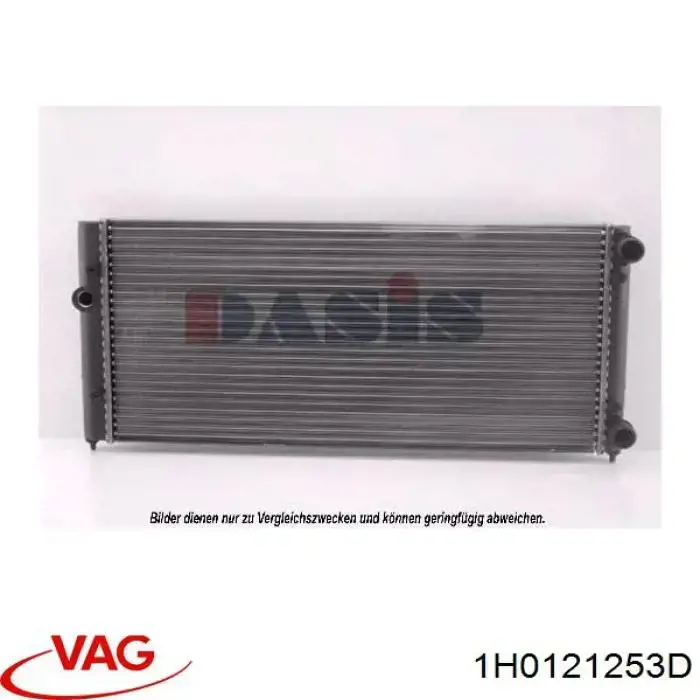 1H0121253D VAG radiador refrigeración del motor