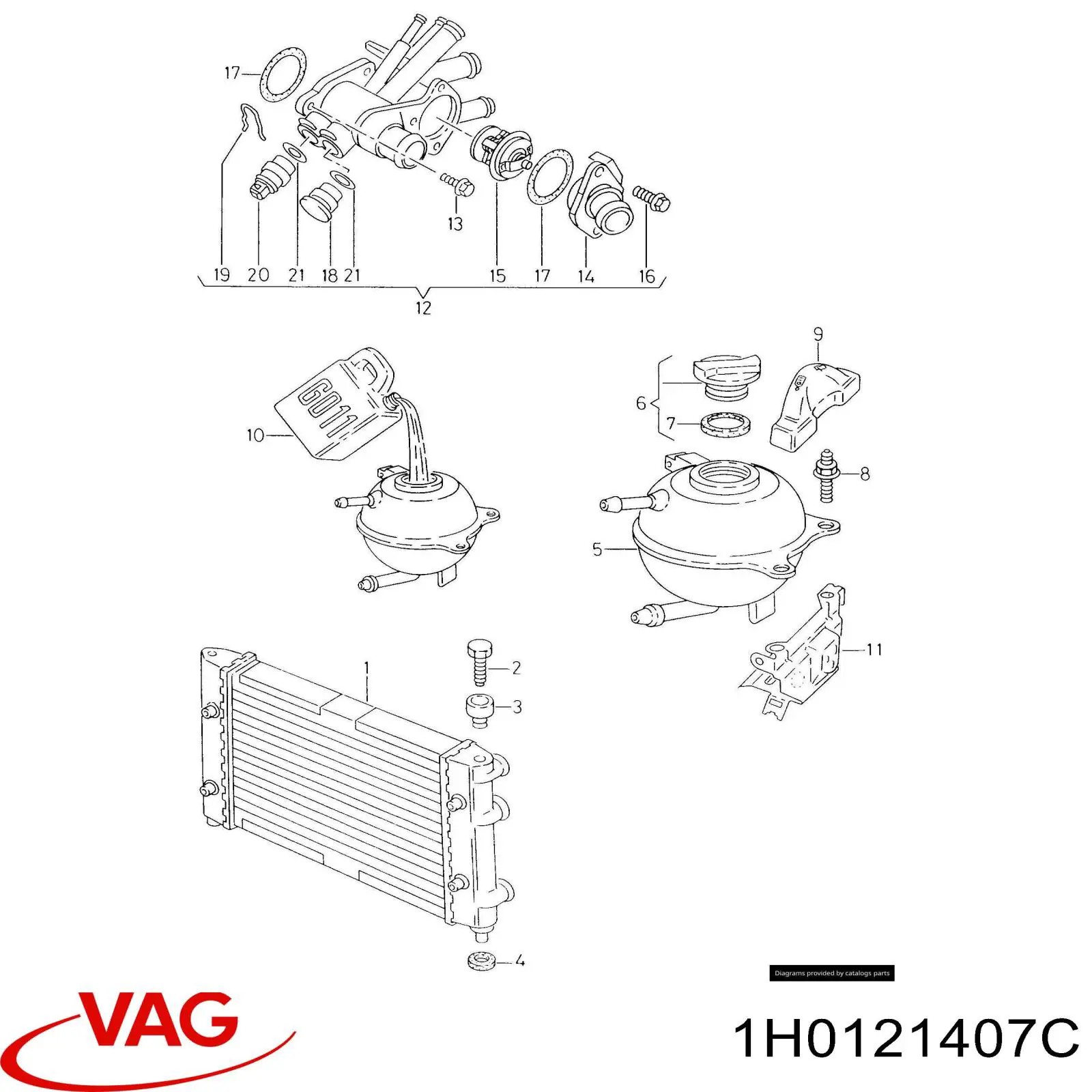 Comprar 5X0121407 VAG Deposito expansion