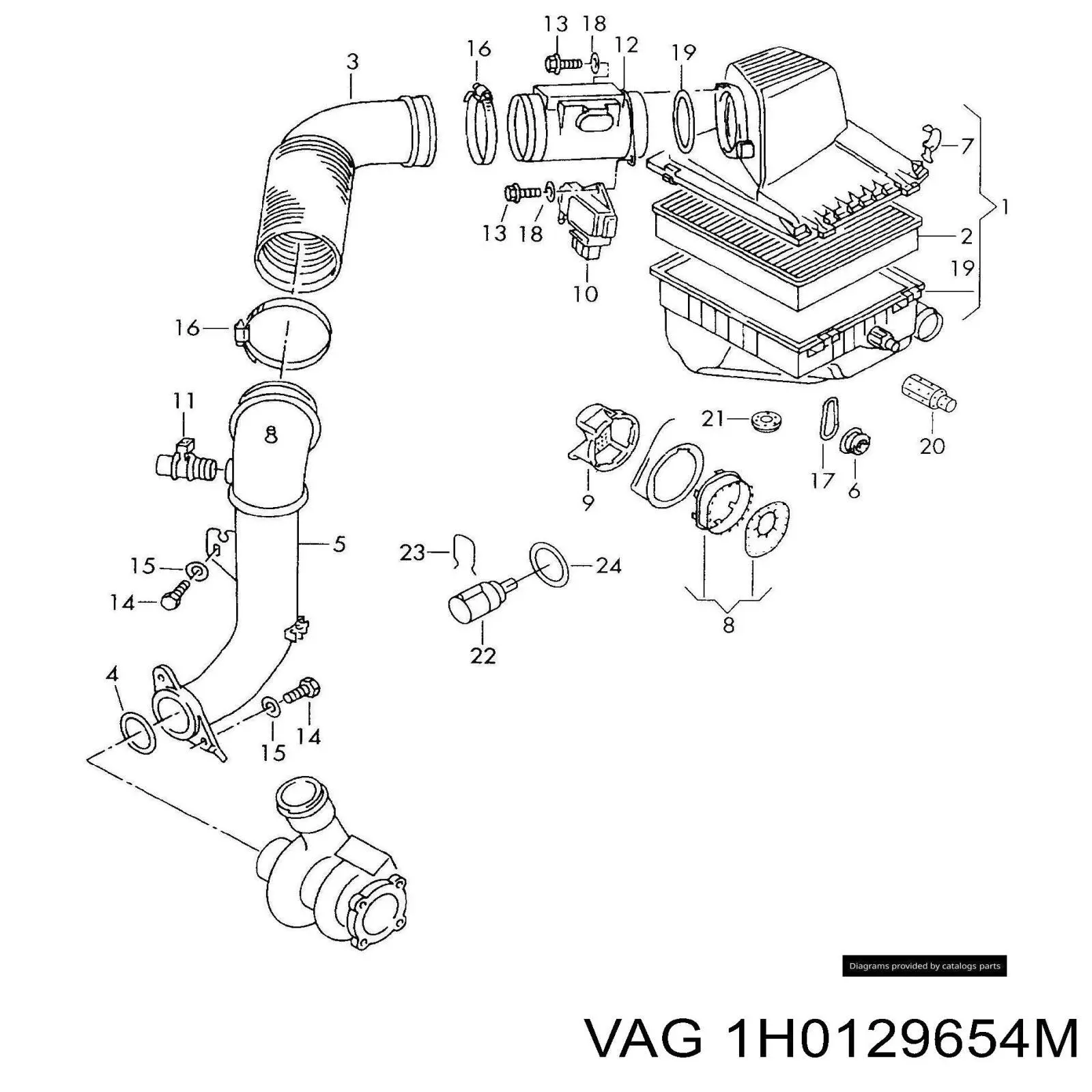  VAG 1H0129654M precio, desde  EUR