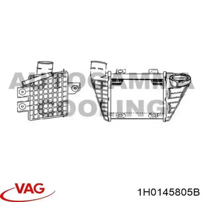 Radiador de aire de admisión VAG 1H0145805B precio, desde 98,74 EUR