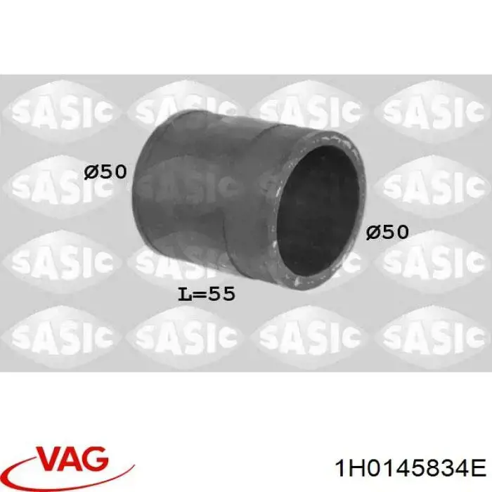 Tubo de salida de aire del turbocompresor 1H0145834E VAG