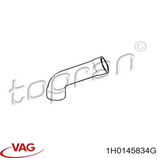 1H0145834G VAG tubo intercooler superior